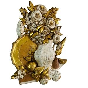 Syroco Dart 1970’s 3D Wall Plaque 28” x 21” x 2.5”